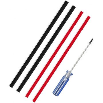 Set benzi inlocuire PAA-home® compatibile cu peria aspiratorului Dyson V7 V8 V10 V11 V15, 2 benzi rosii, 2 benzi negre si surubelnita inclusa