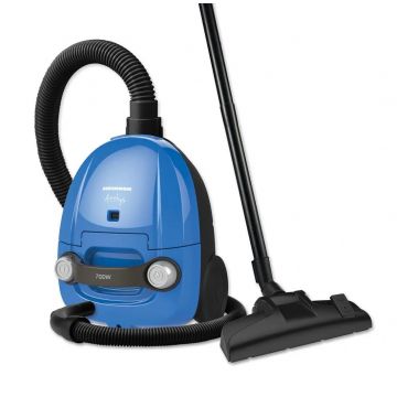 Aspirator cu sac Heinner HVC-M700BL – 700 W, filtru HEPA 10, putere absorbție 100 W, albastru