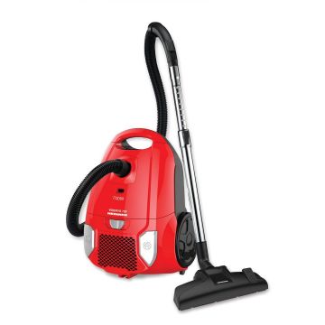 Aspirator cu sac Heinner HVC-MRD1400 – 700 W, filtru HEPA 12, sac textil 3 L, roșu
