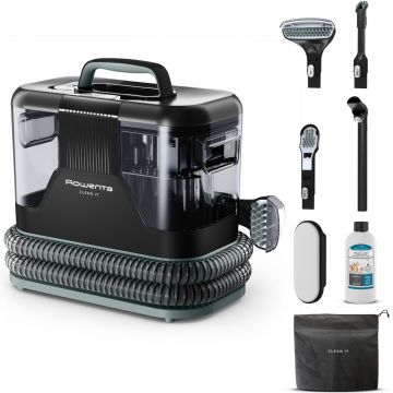 Aspirator cu spalare Rowenta Clean IT IN5021F0, 750W, putere aspirare 13.5kpa, rezervor apa  detergent 2.3L, rezervor apa murdara 1.5L, perii 8 15 cm,