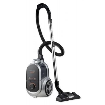 Aspirator fără sac Heinner GreyLand HVC-M800GREY – 800 W, filtru HEPA 12, recipient 2.5 L, gri