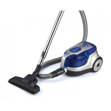 Aspirator fără sac Heinner HVC-V750BL – 750 W, sistem ciclon, filtru HEPA 13 dublu, albastru