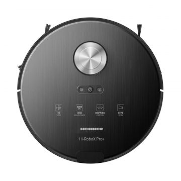 Aspirator robot Heinner Hi-RoboX+ HRVC-MAI52BK – 4000 Pa, navigație LDS, funcție mop, Tuya App, negru