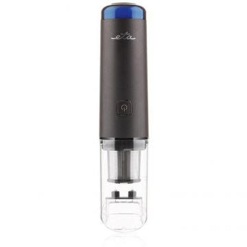 Eta Aspirator de mana ETA 025390000 HANDY GO, autonomie 20 minute, motor BLDC digital, 65 W, Li-Ion 7, 2 V, 2600 mAh, 85 ml, Negru