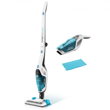 Eta Aspirator vertical 3 in 1, ETA 344790010 Dasty AquaPlus, Autonomie 45 minute, baterie Li-ion 2200mAh, 14.4 V, 0.55 litri, Alb/Albastru