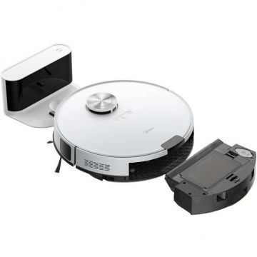 Midea Aspirator robot Midea M9, Autonomie maxima 150 minute, Recipient praf 0.25 l, Rezervor apa 0.22 l, Navigare cu laser, 4000 Pa, Alb