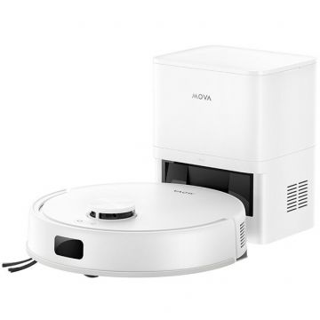 MOVA Aspirator robot cu mop MOVA E20S Pro Plus RLE23SD, 13000Pa, 3200mAh, 3DAdapt™ Obstacle Avoidance, statie colectare
