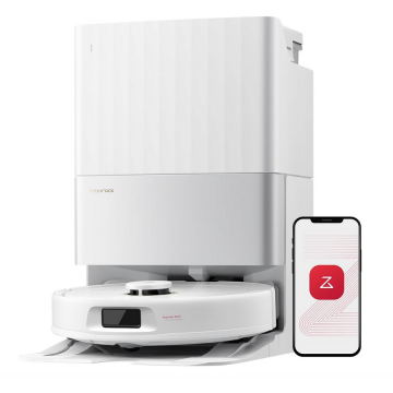 ROBOROCK Aspirator robot Roborock QREVO 5AE, 12000 Pa, 0.33 l, Autonomie 180 minute, 60 W, Navigare LDS, FlexiArm Mop, Alb