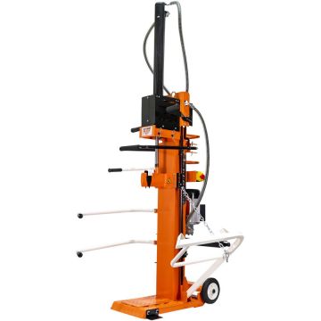 Ruris Despicator electro-hidraulic vertical pentru lemne/busteni Ruris DLV 1400, putere 3700 W, 220 - 230 V, forta despicare 14 T, lungime maxima despicare 106 cm, diametru despicare 70 - 400 mm, roti transport