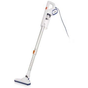 TRISTAR Aspirator vertical Tristar SZ-2308, 2-in-1, cu fir, Tehnologie Multi cyclone, colectare 0.5l, 400W, Alb