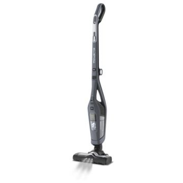 Aspirator vertical Rowenta Dual Force 2in1 RH6736WH 40W 18V max 45 min reincarcare 5 ore iluminare cu led pliabil recipient 0.6L filtru spuma