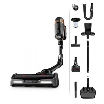 Aspirator vertical Rowenta X-Force Flex15.60 RH99F1WO 520W  Tehnologie flex  display control  accesorii animal care  stație încărcare  recipient pr