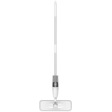 Mop Deerma Spray TB500, 0.35L, pulverizator si rezervor apa, functie atomizare si uscare rapida, rotatie 360 grade (Alb)
