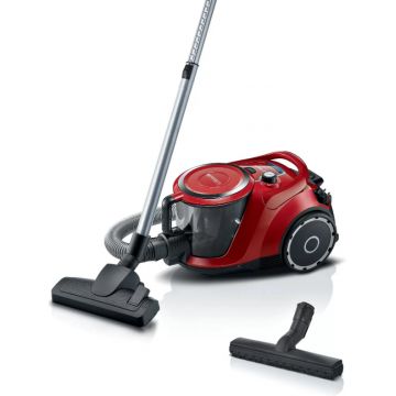Aspirator Bosch ProSilence BGC41Q69, 2.4L, 600W, rosu, fara sac