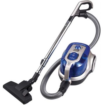 Aspirator Heinner Sapphire 750 HVC-V750BL, fara sac, 750W, 2.2L, Albastru-Argintiu