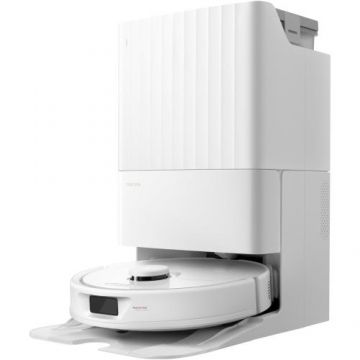 Aspirator robot Roborock Q Revo cu statie de incarcare, 5500 pa, mop dual 200 rpm, capacitate colectare 2.7L, auto-umplere cu apa, auto-spalare mop, auto-golire recipient praf , tehnologie reactiva de evitare obstacole, mapare 3d rapida, control app, Alb