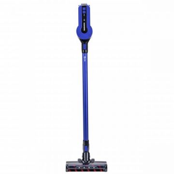 Daewoo Aspirator vertical Daewoo RSH-410GB-1, 300 W, 29.6 V, Filtru HEPA, Autonomie 20 - 40 min, Albastru