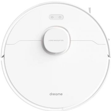 Dreame Robot de aspirare cu mop Dreame D10s, 5200 mAh, recipient praf 570 ml, autonomie 280 min quiet mode recipient apa 235 ml, Alb