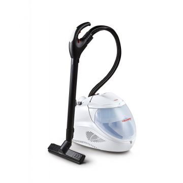 Aspirator cu Abur Polti Vaporetto Lecoaspira FAV 30, 2450 W, Functie Spalare Uscare si Filtrare prin Apa, Alb