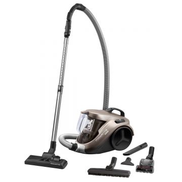 Aspirator fără sac Rowenta Compact Power Cyclonic Animal Care RO3786EA  accesoriu spatii inguste  1.5L  750W   culoare cafeniu