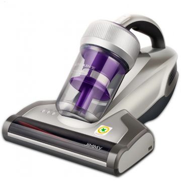 Aspirator Jimmy JIMMY JV35 pentru pat cu UV, antiacarieni, putere 700W, 14000Pa, fara sac, 0.5L, Gri