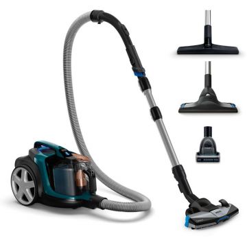Aspirator Philips PowerPro Animal FC9744/09, fara sac, 650W, 2L, Verde Opal