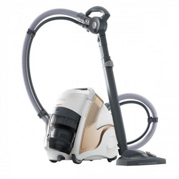 Aspirator Polti Unico MCV 85 Total Clean  Turbo, Filtrare Multiciclonica 5 Stadii, Functie Igienizare Abur si Uscare , 2200 W, Filtru Hepa, Auriu