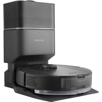 Robot de aspirare Roborock Q5 PRO+ , aspirator&mop&statie inteligenta de golire automata, 59W, LiDAR, 5500Pa, mapare 3D, 5200mAh, recipient praf: 770ml, Negru