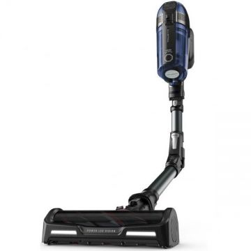 Rowenta Aspirator vertical Rowenta XForce Flex 12.60 cu mop Aqua RH98C8WO, 320W, 45 minute autonomie, baza de incarcare, recipient praf 0.9L tehnologie flex, control Display, functie Boost, cap de aspirare Power LED Vision, Albastru/ negru