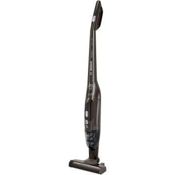 BOSCH BCHF220T Aspirator vertical Bosch BCHF220T, 20 V, 2 in 1, LI-Ion, 11 kWh/an, 2 trepte de putere, autonomie pana la 44 min, Gri