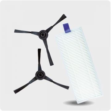 Rowenta Kit filtru de inalta performanta si perii laterale Rowenta ZR130002, pentru aspirator robot Rowenta X-Plorer S130 AI RR90xx